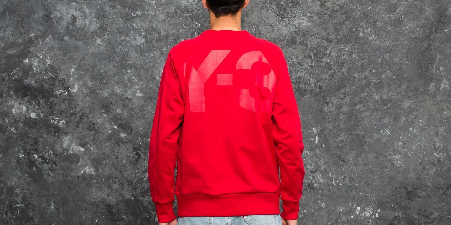 Mikiny Y-3 Classics LB Crew Sweat Chilli Pepper