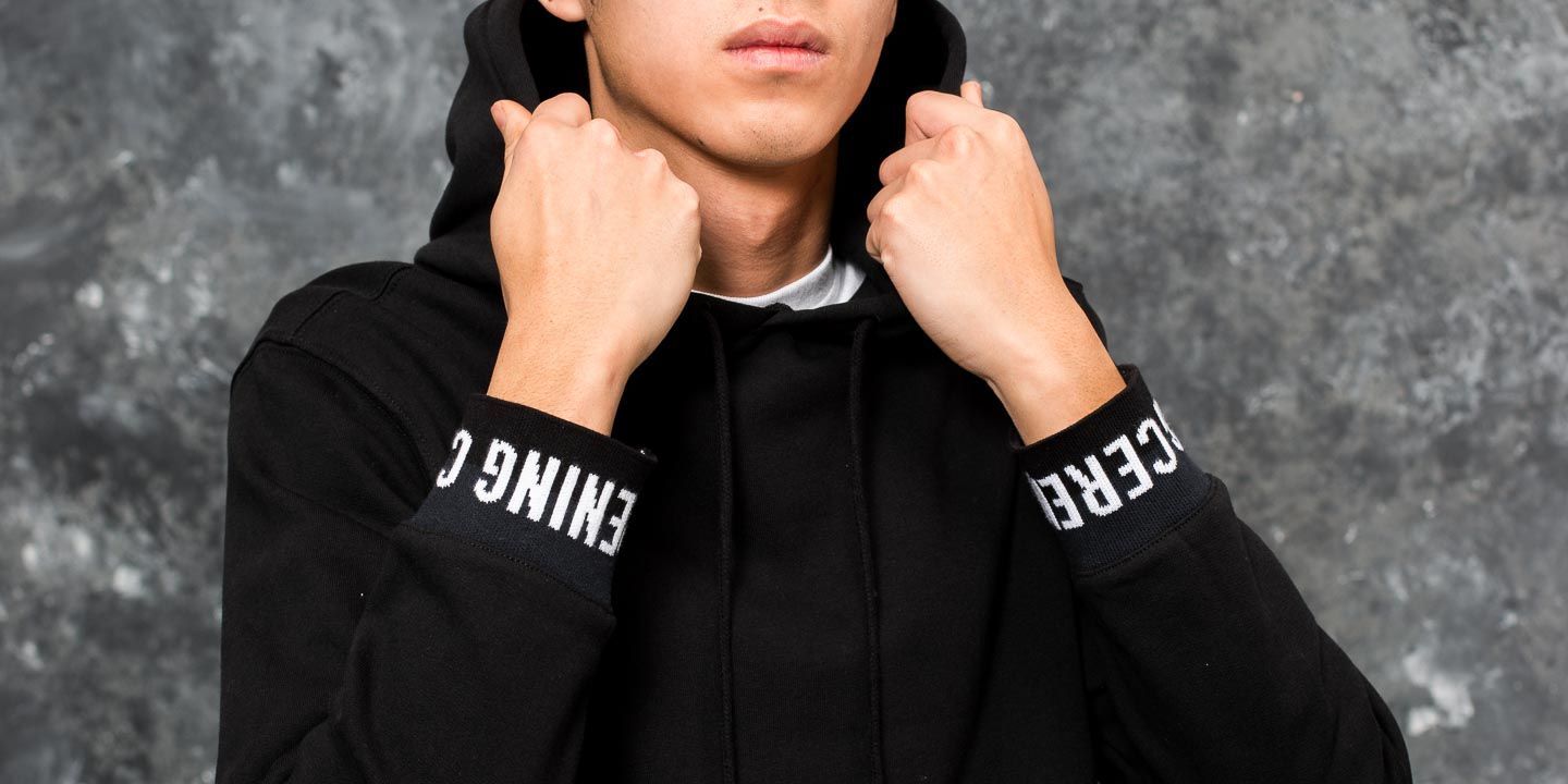 Sweatshirts Opening Ceremony Elastic Logo Hoodie Black Footshop