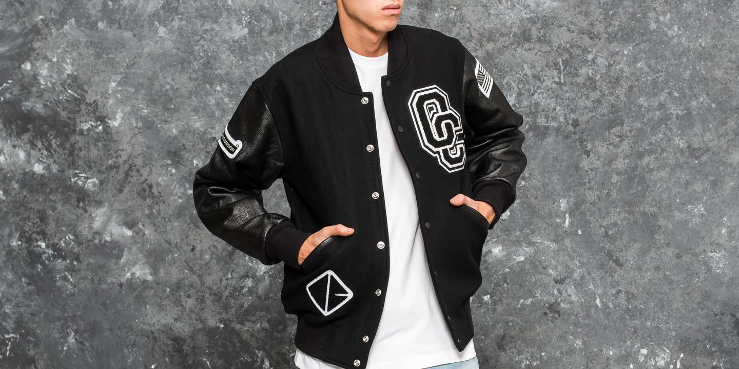 Bomber Jackets Opening Ceremony Varsity Jacket Black