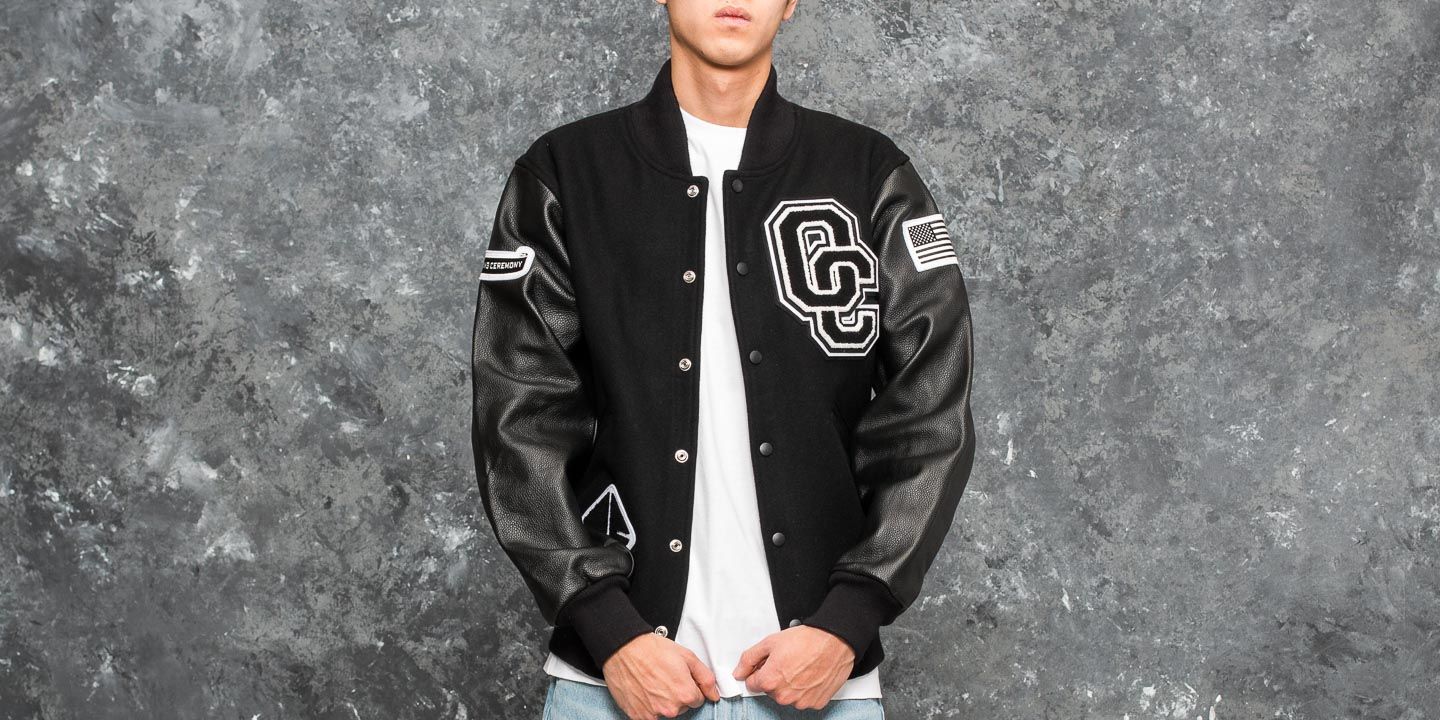 Bomber Jackets Opening Ceremony Varsity Jacket Black Footshop