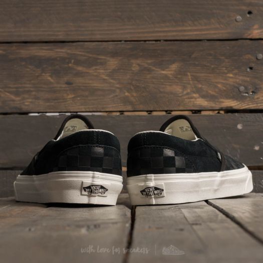 Vans slip on checker on sale emboss