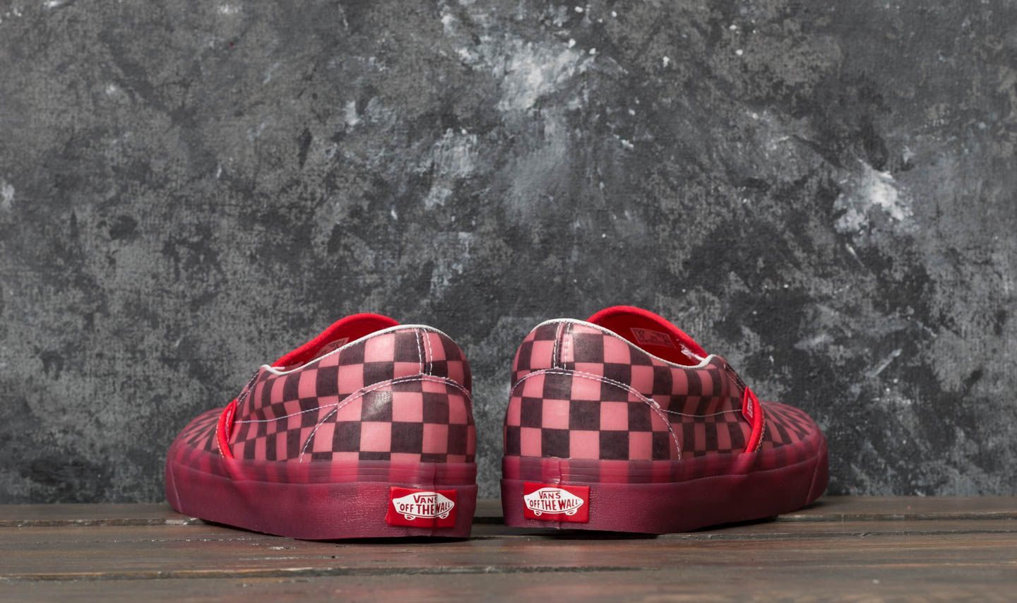 Pánské tenisky a boty Vans Classic Slip-On (Translucent Rubber) Hibiscus/ Checkerboad