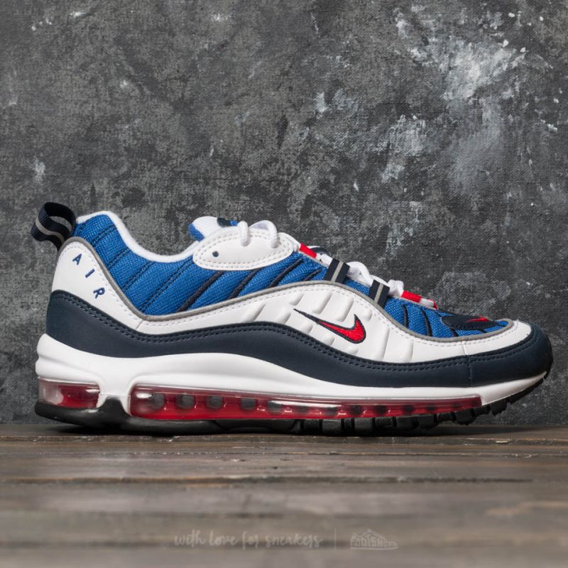 Nike Air Max 98 White/ University Red/ Obsidian | Footshop
