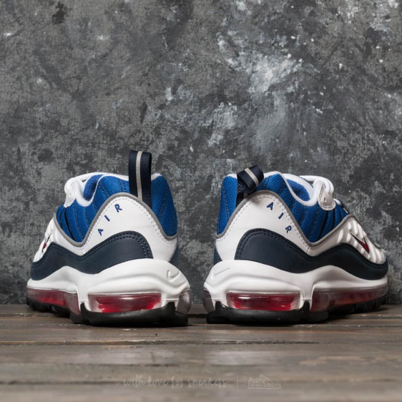 Nike Air Max 98 White/ University Red/ Obsidian | Footshop