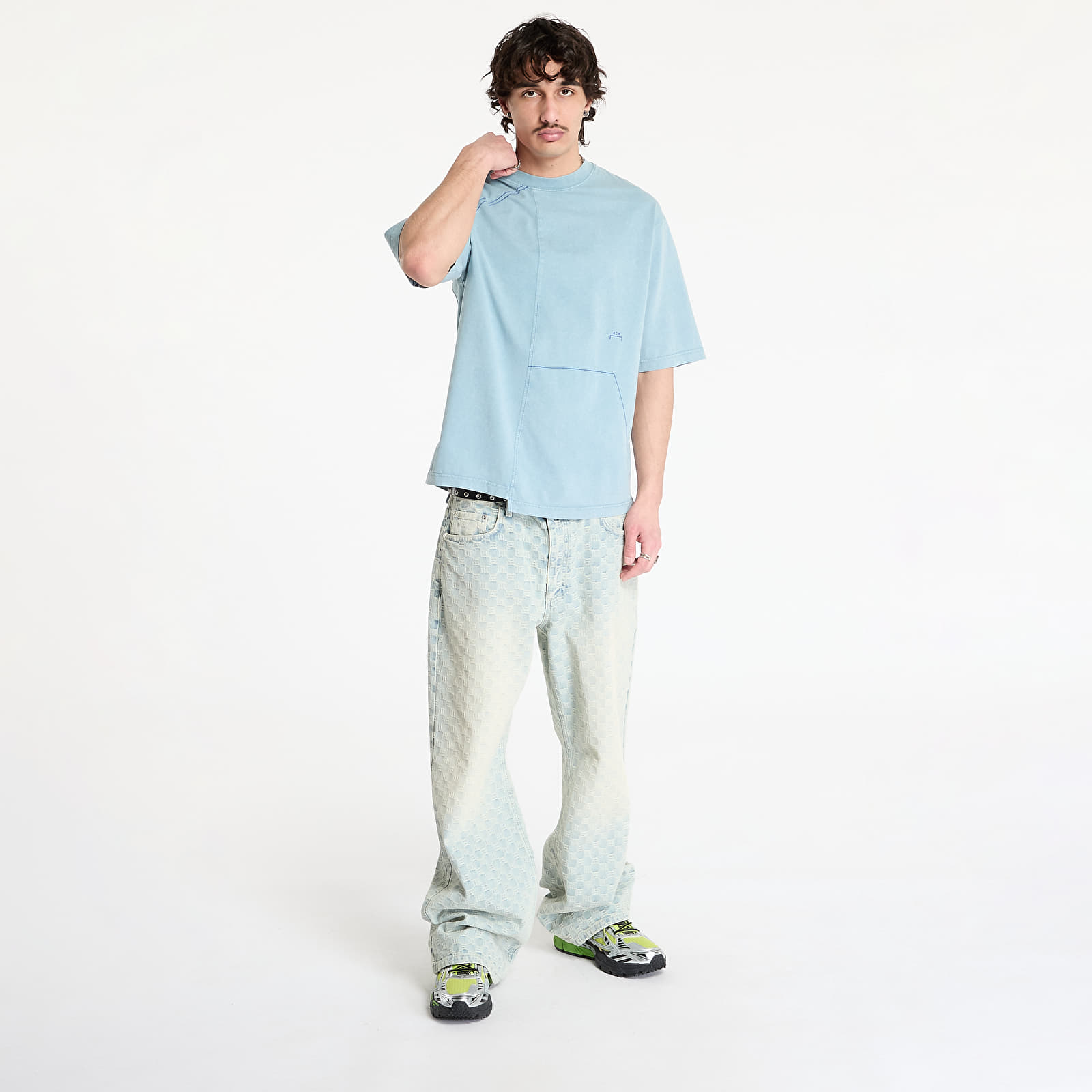 T-paidat A-COLD-WALL* Oblique T-Shirt Grey-Green/ Olive Grey