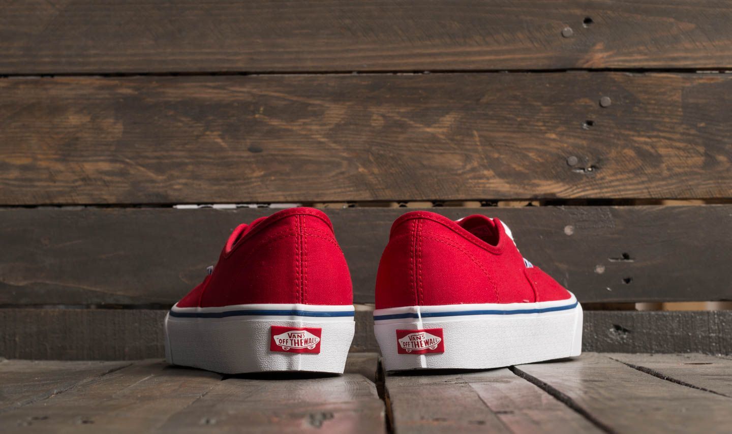Vans platform red best sale