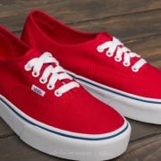 Vans authentic platform 2025 red