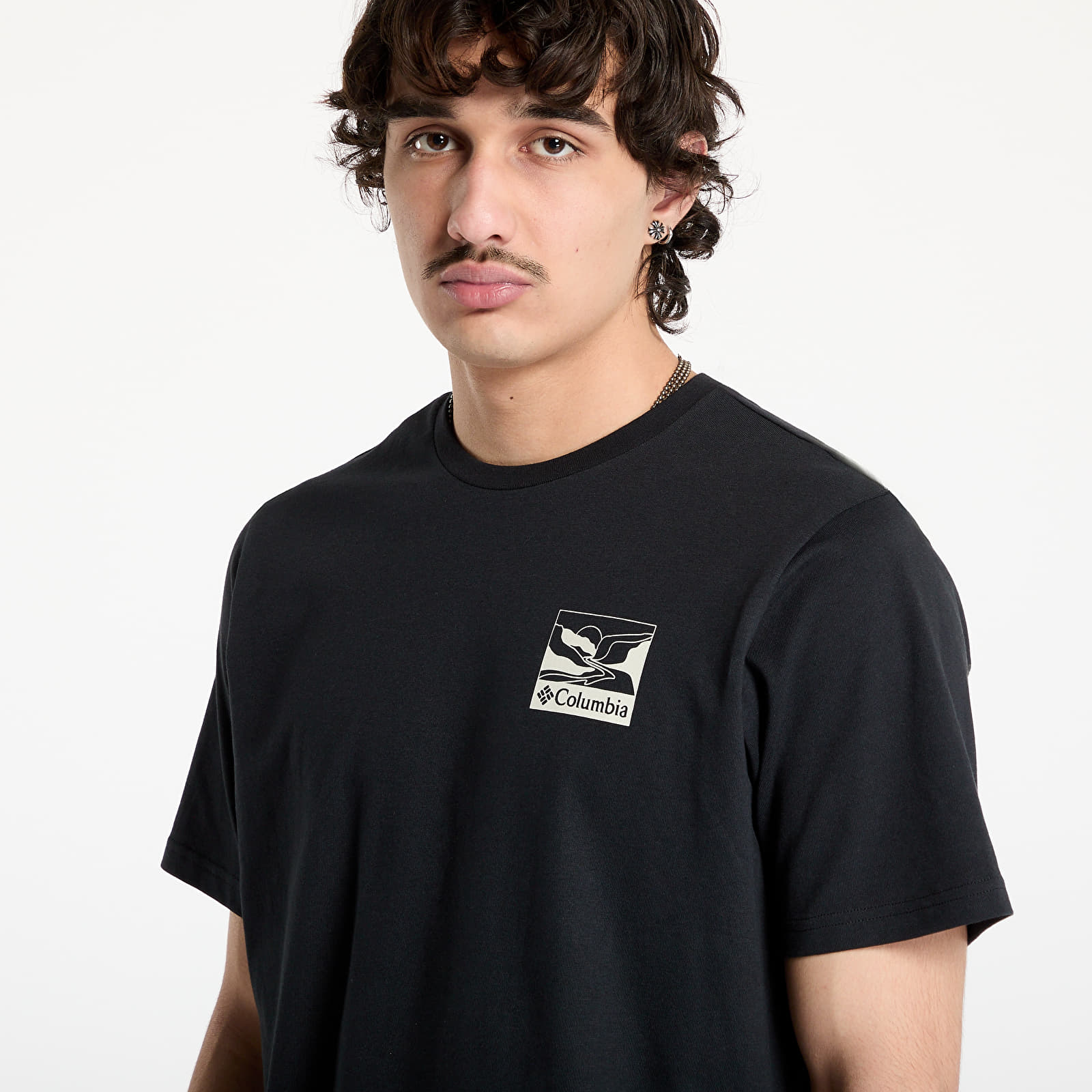 Camisetas Columbia Explorers Canyon™ Back SS Tee Black/ Trailscape