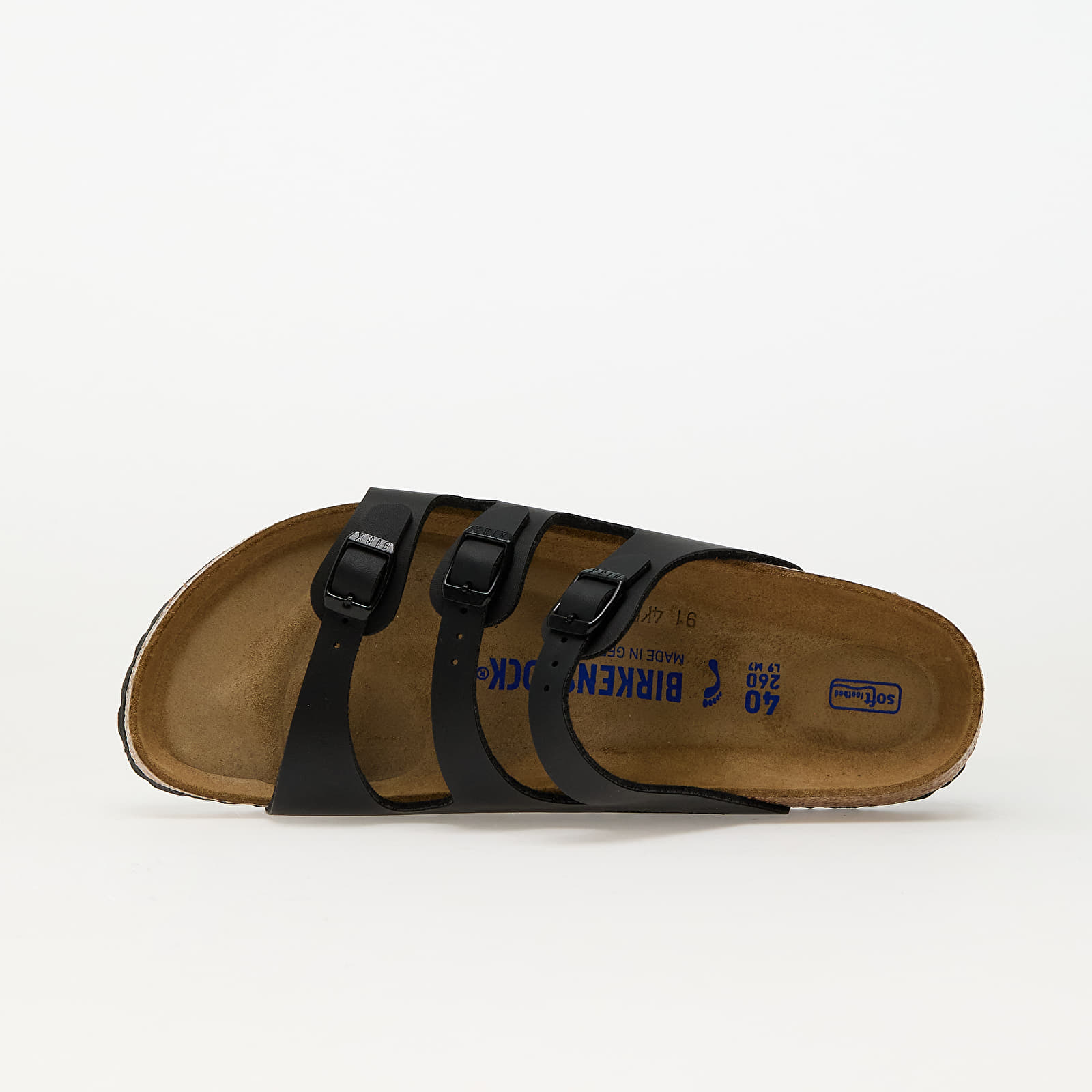 Naiste jalatsid Birkenstock Florida Soft Footbed Birko-Flor Black