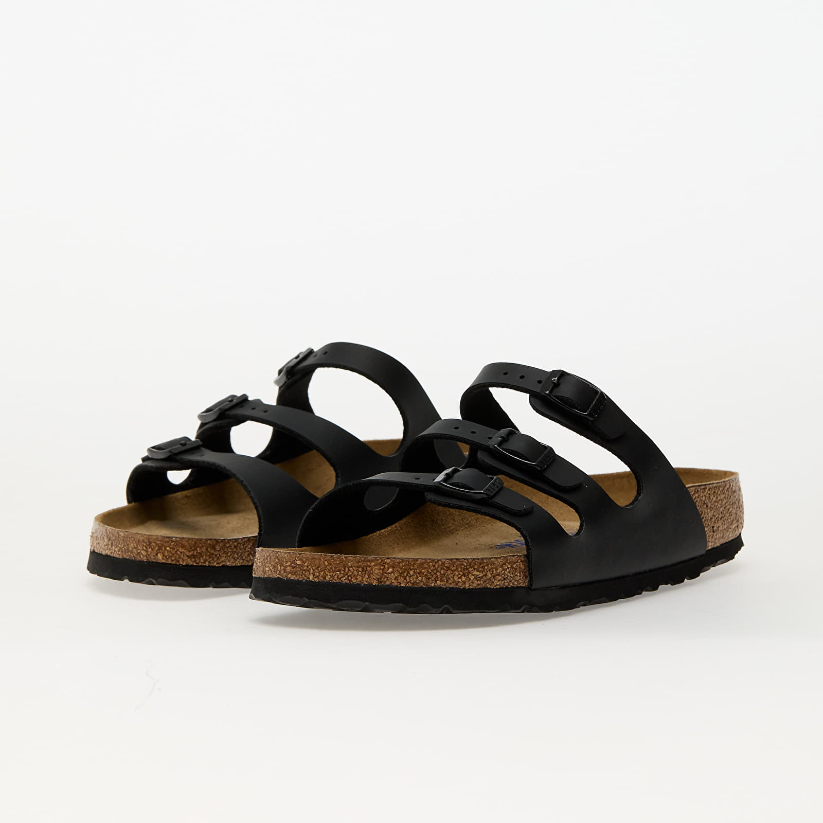 Naiste jalatsid Birkenstock Florida Soft Footbed Birko-Flor Black