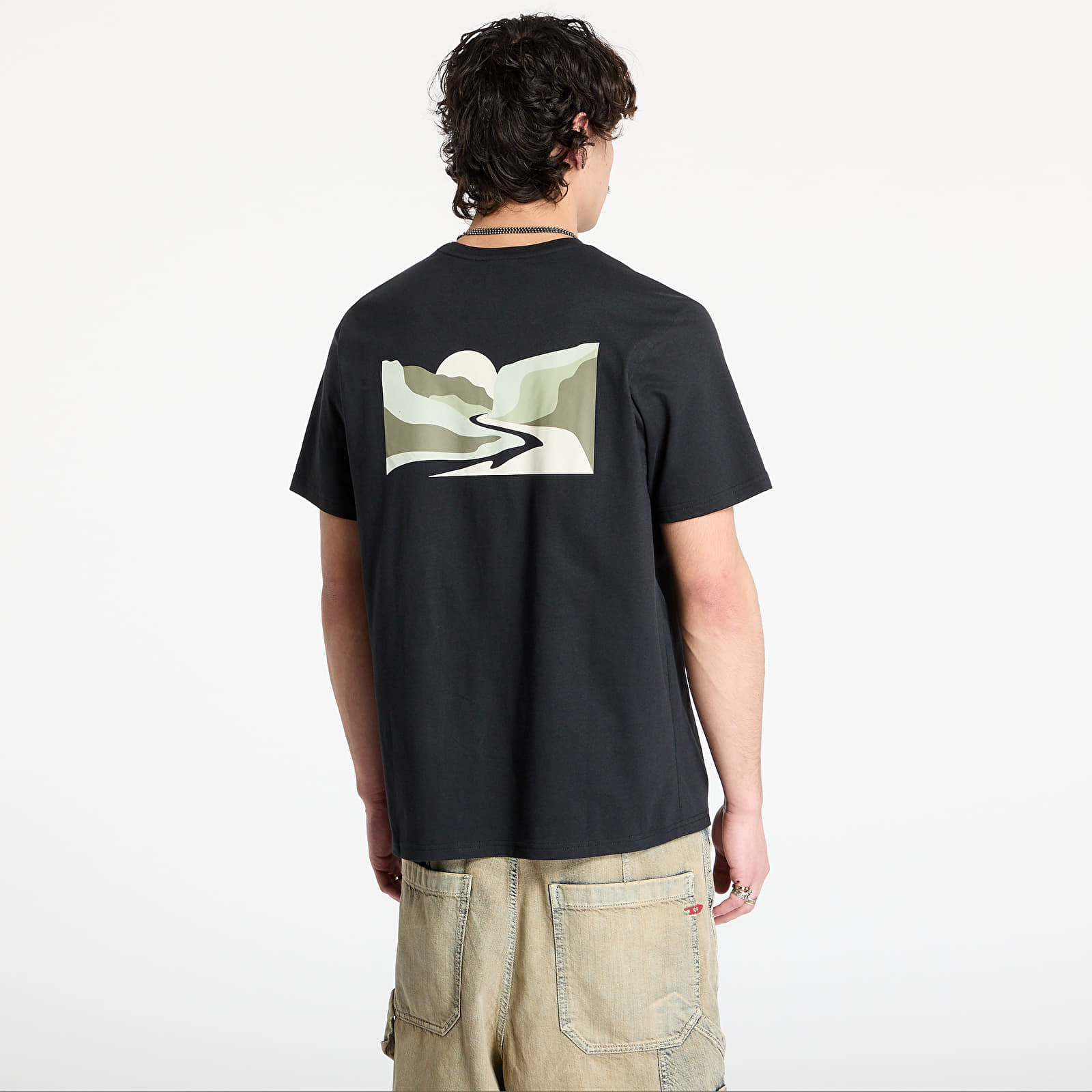 Camisetas Columbia Explorers Canyon™ Back SS Tee Black/ Trailscape