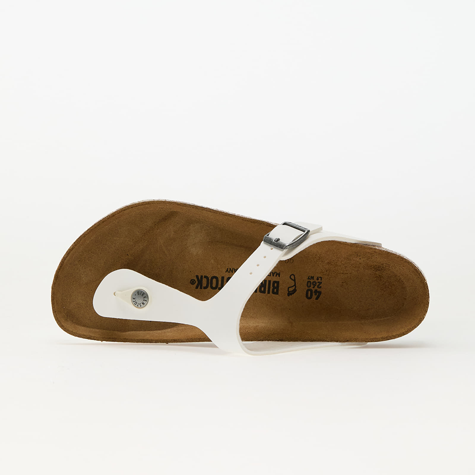 Zapatillas mujer Birkenstock Gizeh Birko-Flor White