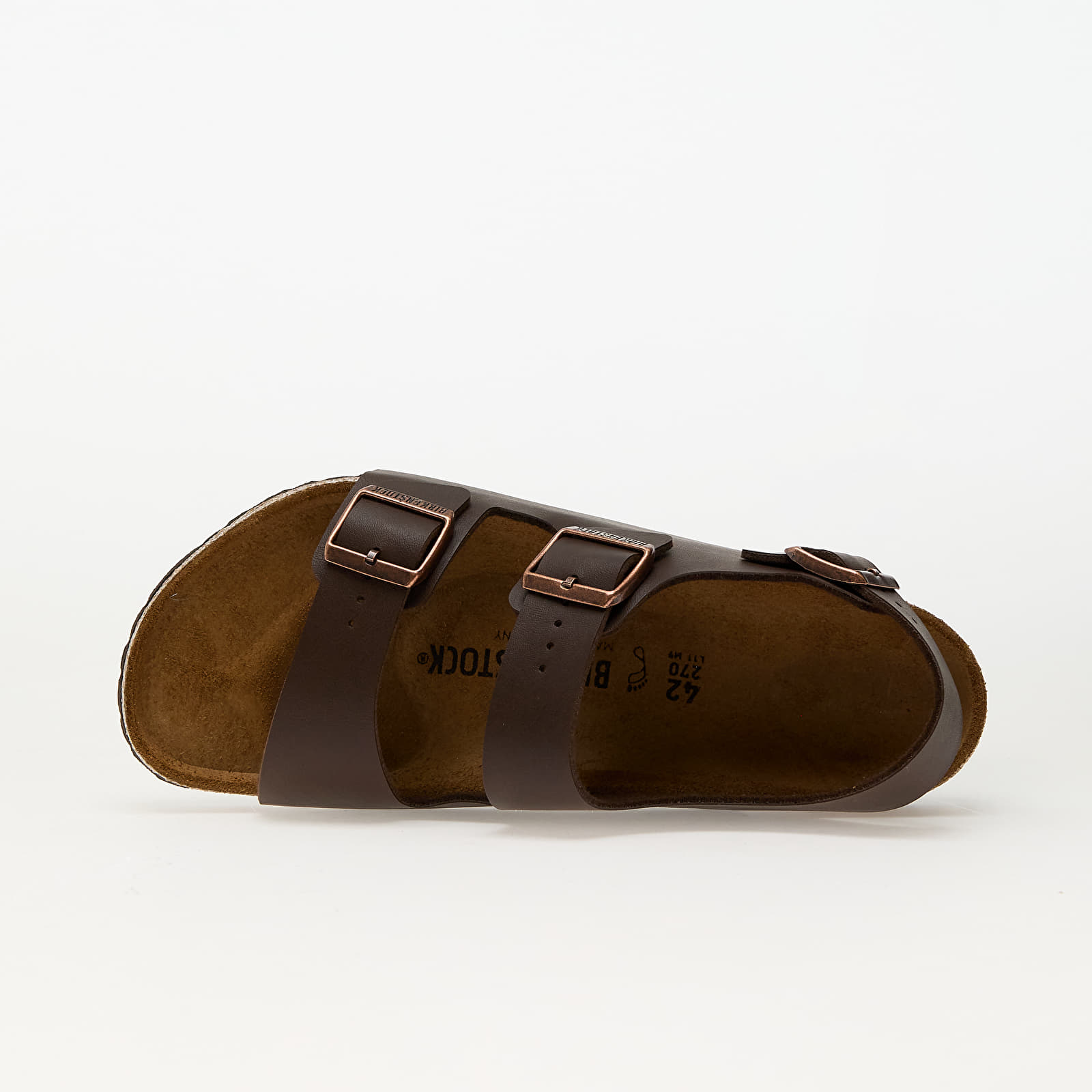Férfi cipők Birkenstock Milano Birko-Flor dark brown