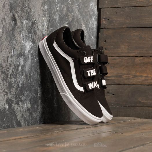 Φθινοπωρινά παπούτσια και sneakers Vans Old Skool V (Off The Wall) Black/  True White | Footshop