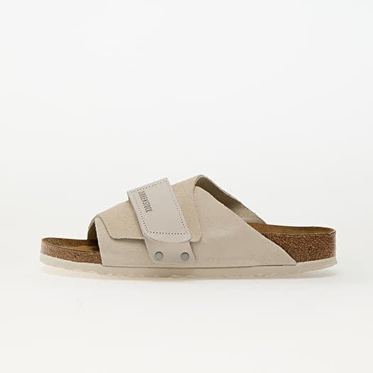 Birkenstock Kyoto Nubuck Leather/Suede Antique White