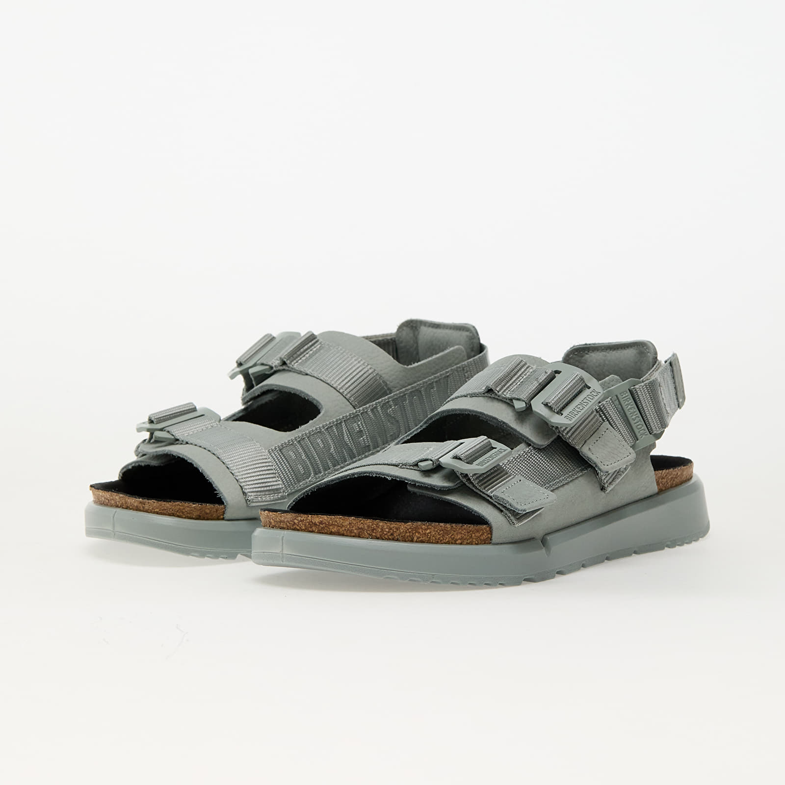 Meeste kingad Birkenstock Shinjuku Natural Leather/Textile Pure Sage