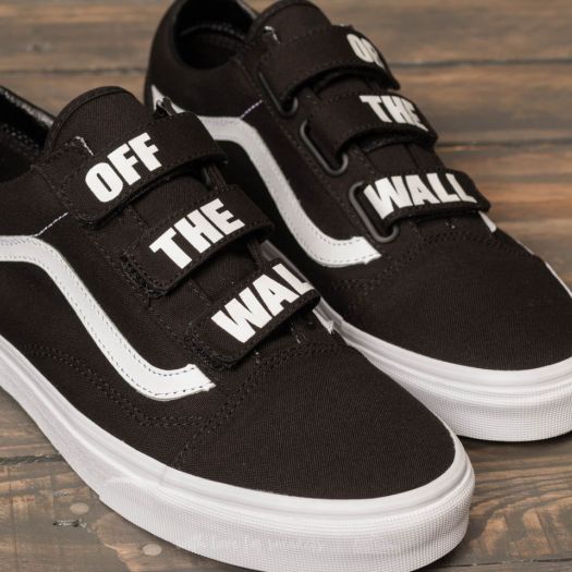 Autumn shoes and sneakers Vans Old Skool V (Off The Wall) Black/ True White