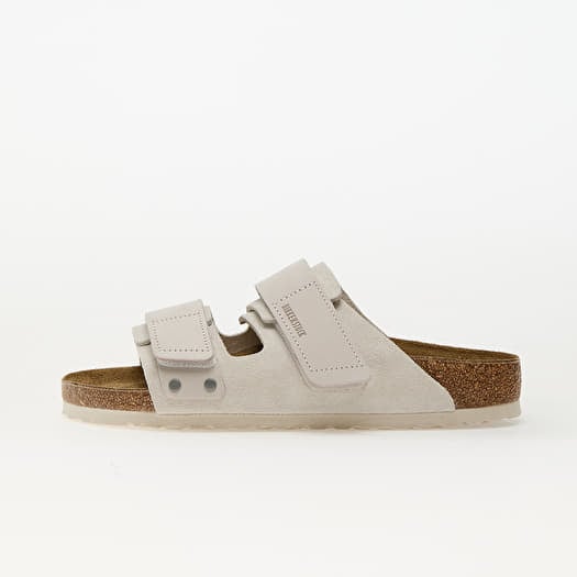 Birkenstock Uji Nubuck Leather/Suede Antique White