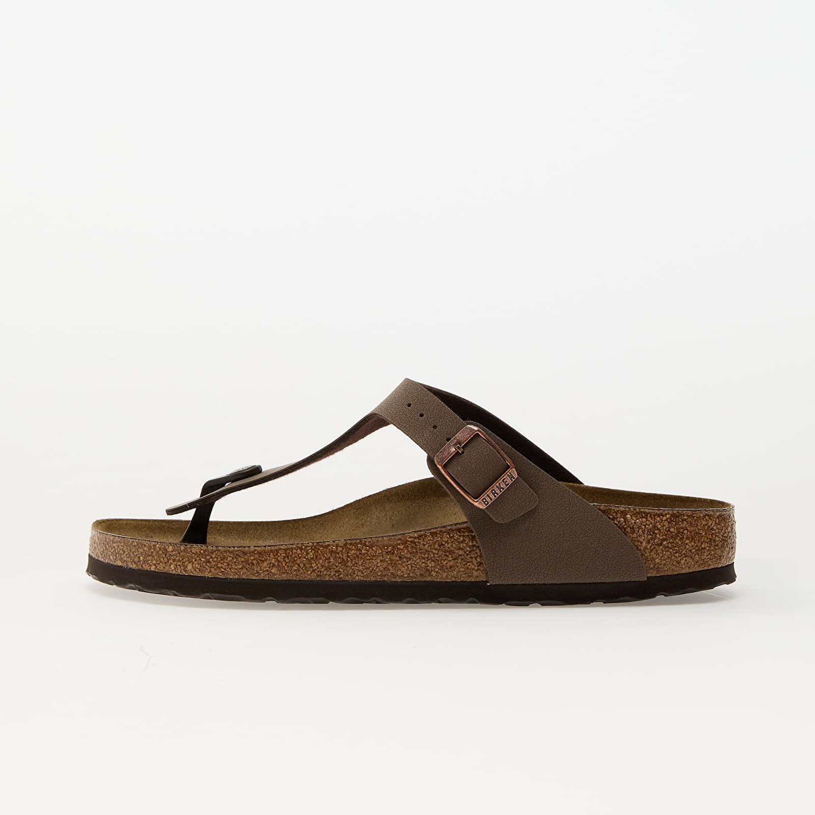 Frauen Birkenstock Gizeh Birko-Flor Birkibuc mocca