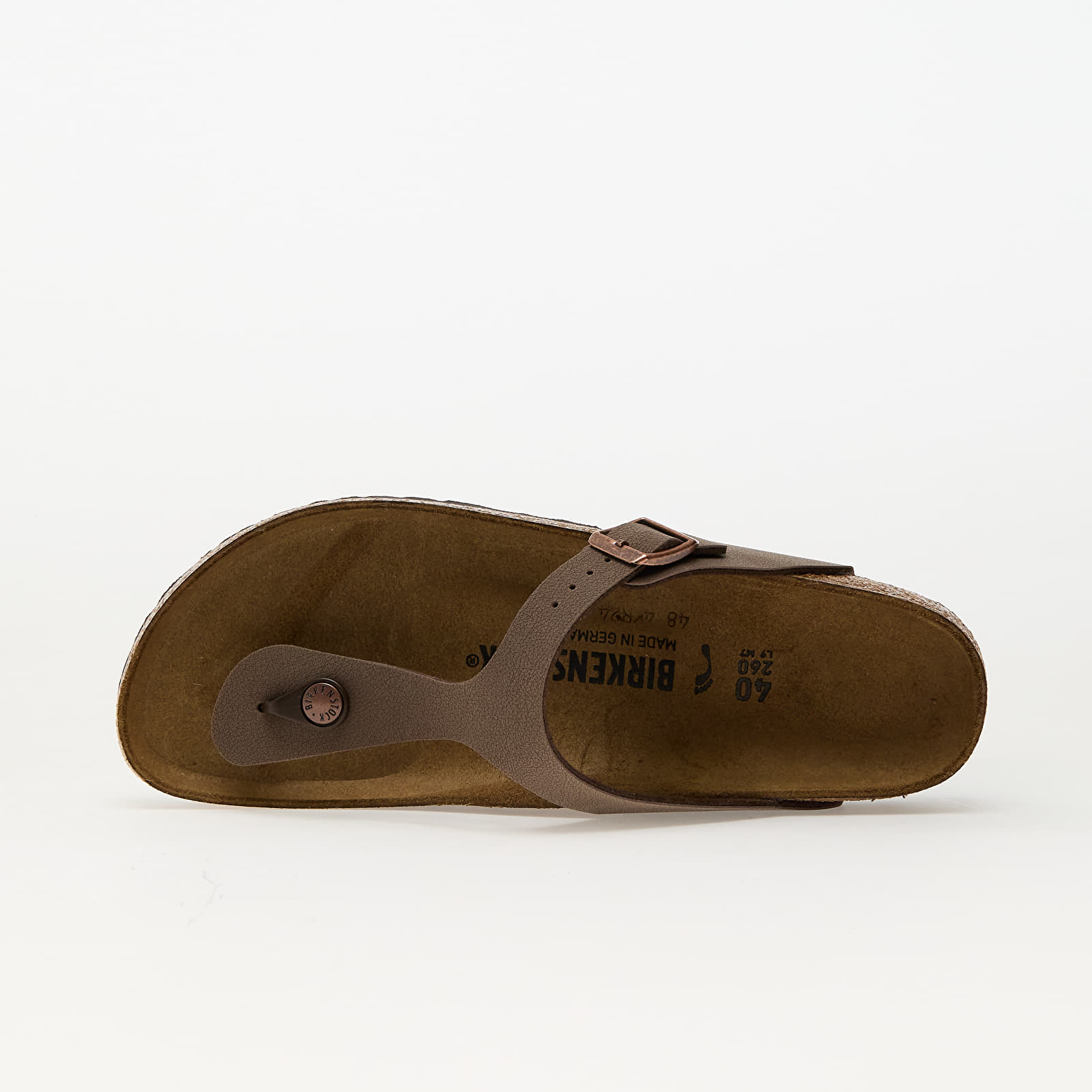 Ženski čevlji Birkenstock Gizeh Birko-Flor Birkibuc mocca