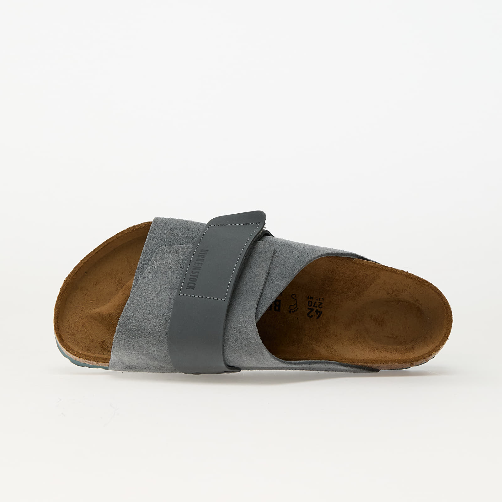 Skor för män Birkenstock Kyoto Nubuck Leather/Suede Basalt Gray