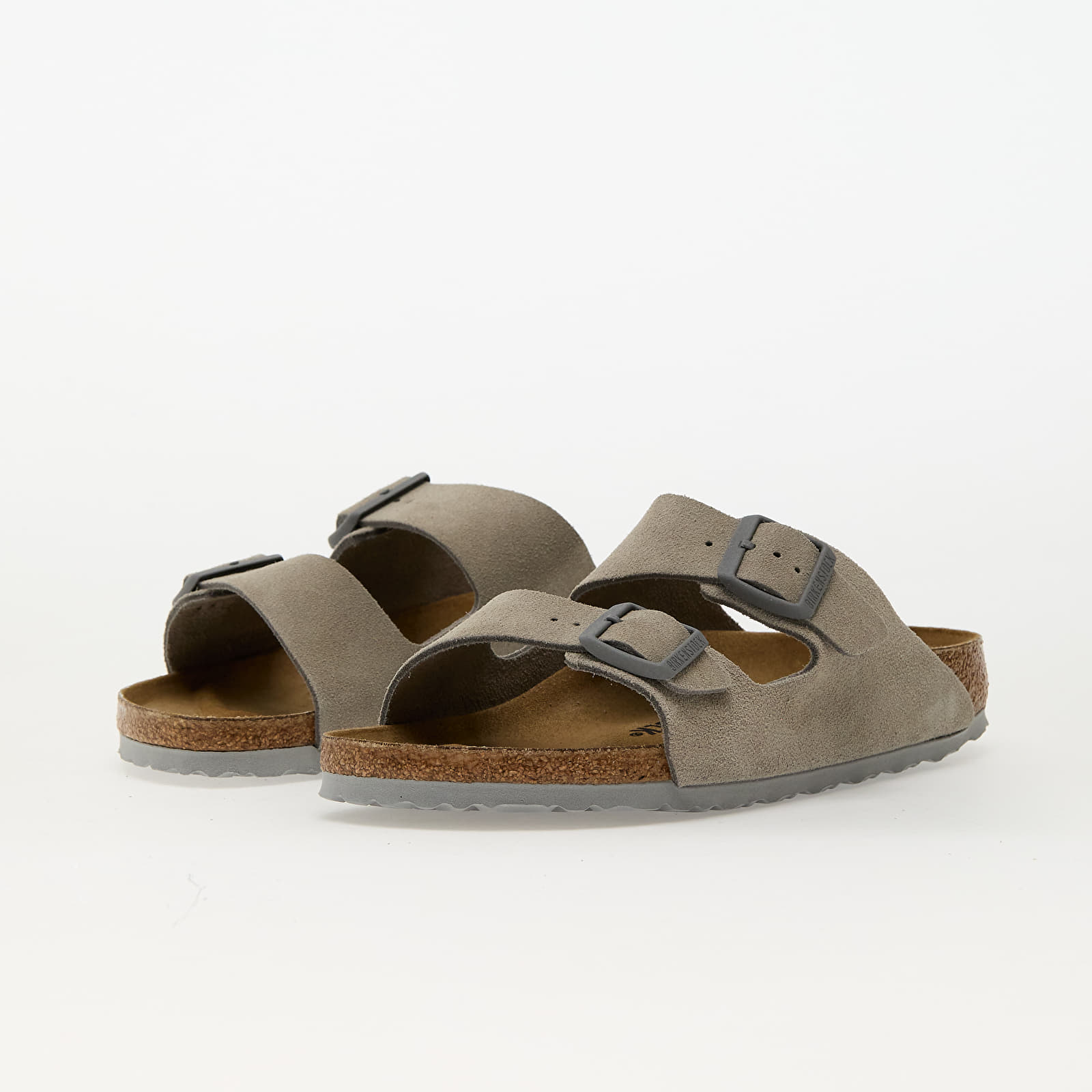 Damen Sneaker und Schuhe Birkenstock Arizona Suede Leather Stone Coin