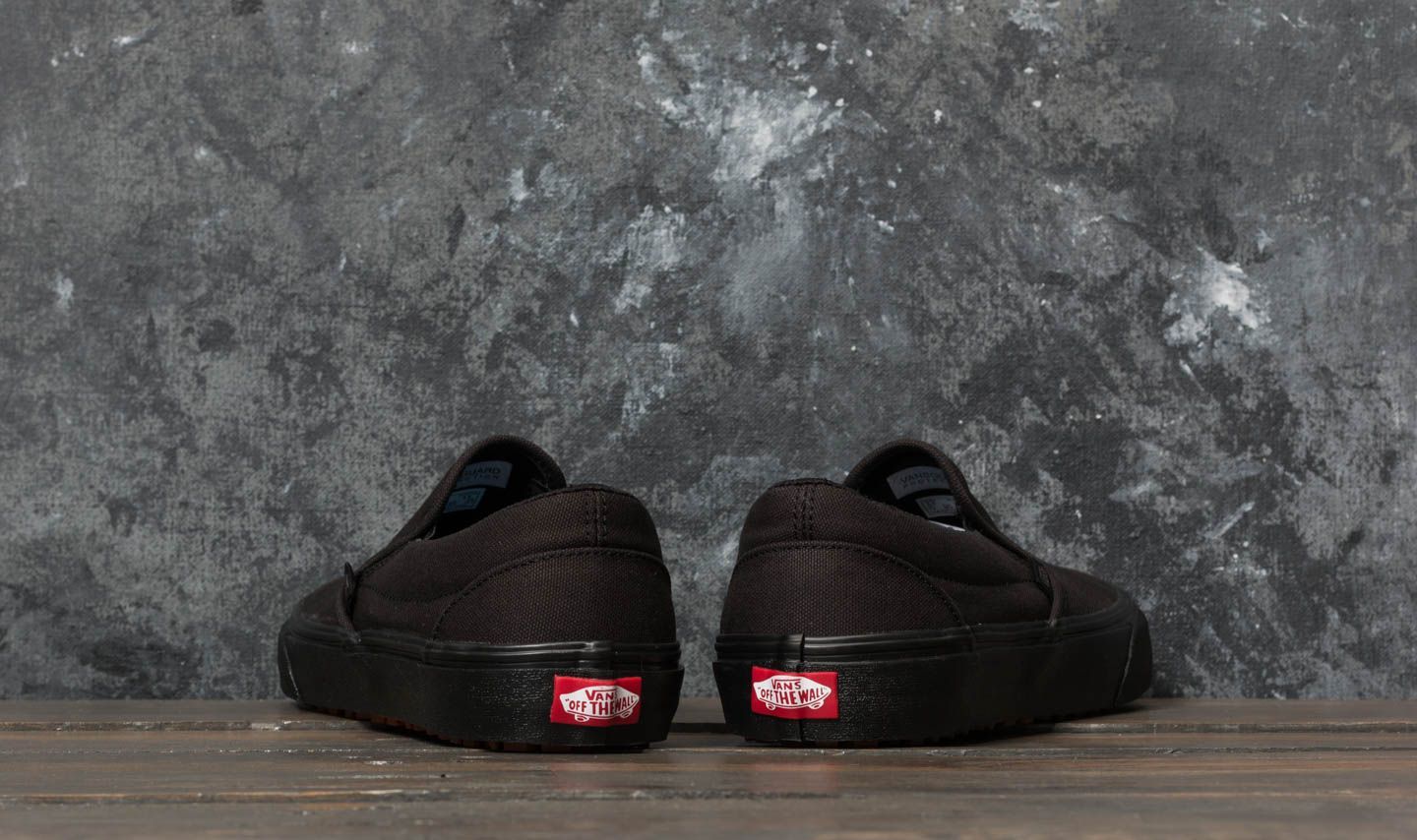 Vans slip on full black clearance original