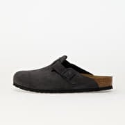 Birkenstock Boston Suede Leather Velvet Grey