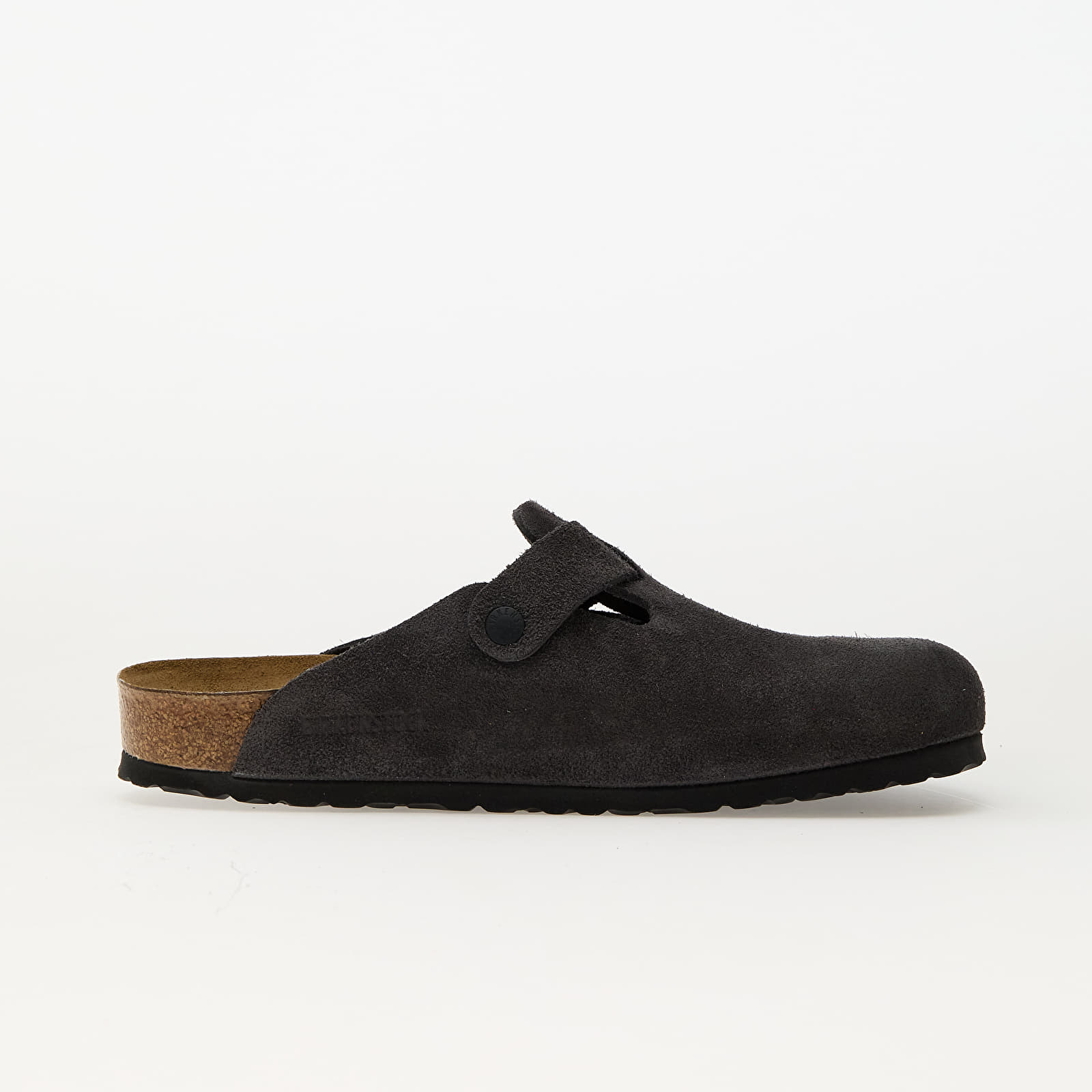 Men's shoes Birkenstock Boston Suede Leather Velvet Grey