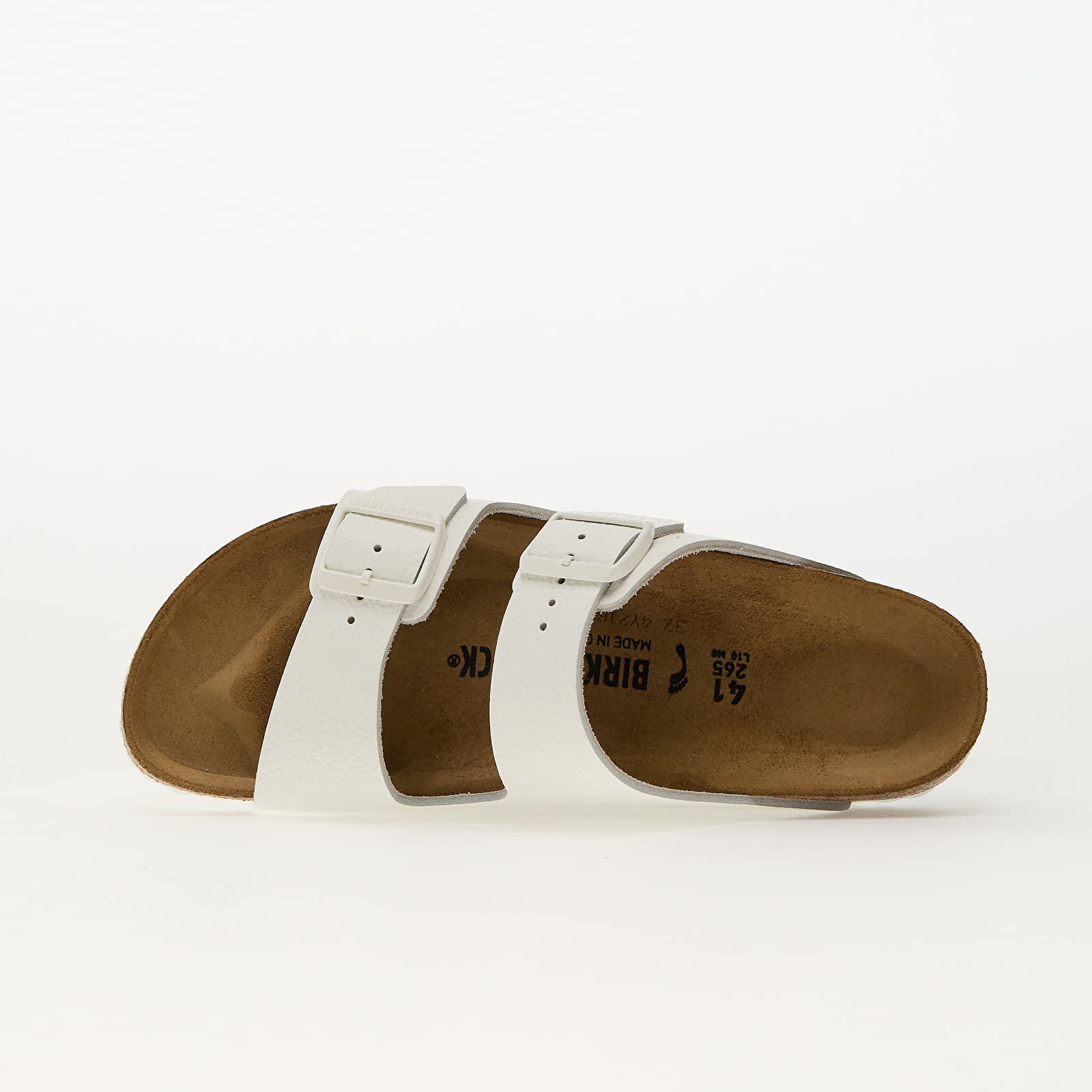 Frauen Birkenstock Arizona Natural Leather White