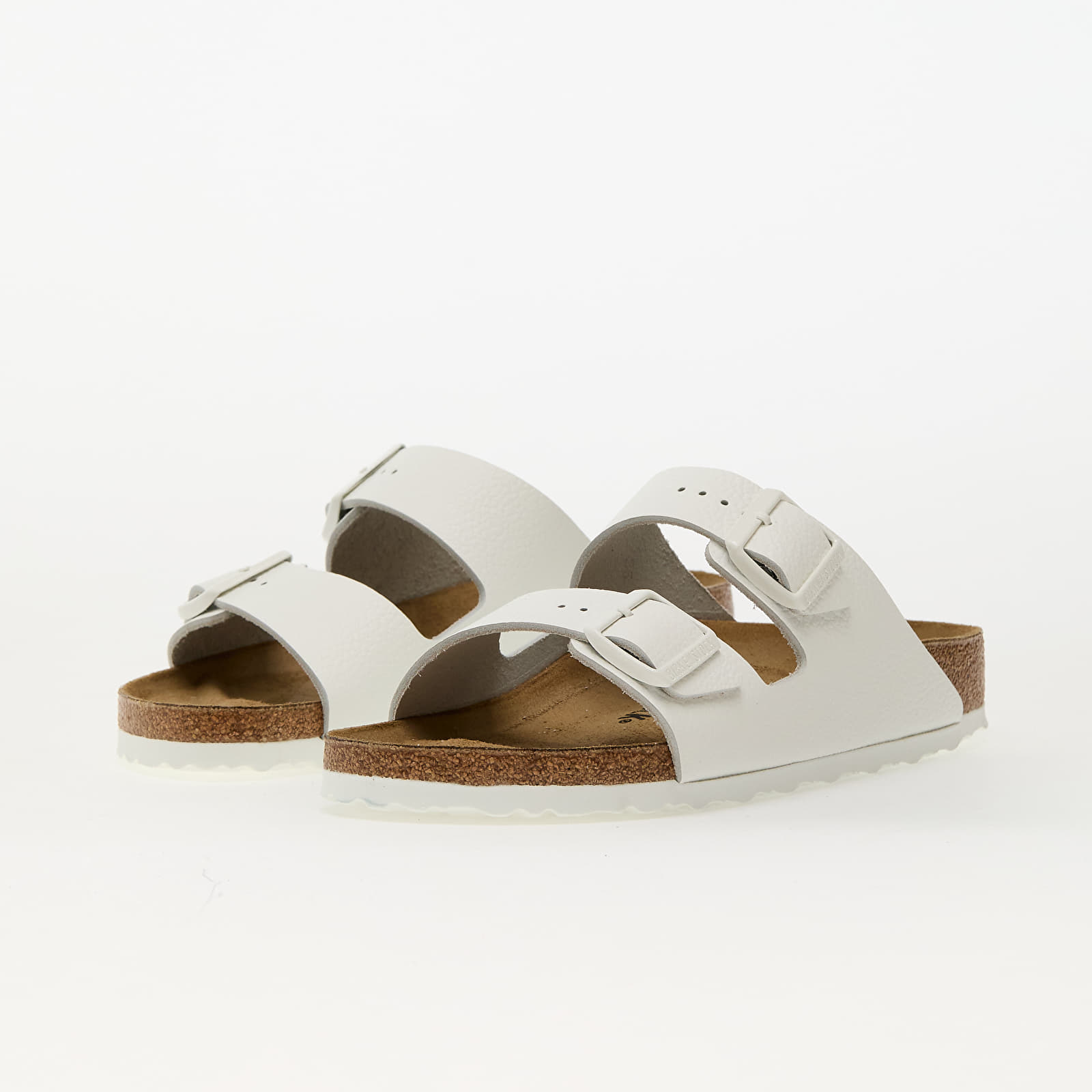 Frauen Birkenstock Arizona Natural Leather White