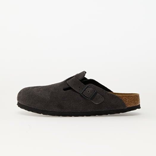 Birkenstock Boston Suede Leather Velvet grey