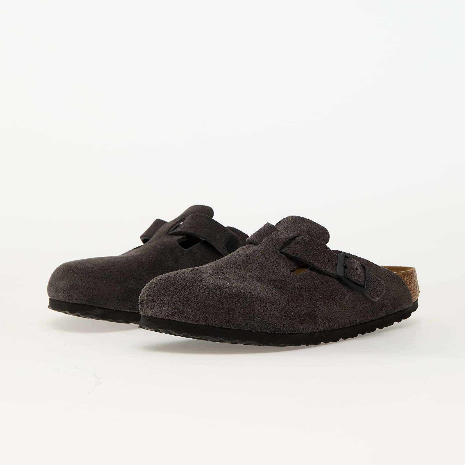 Женская обувь Birkenstock Boston Suede Leather Velvet grey