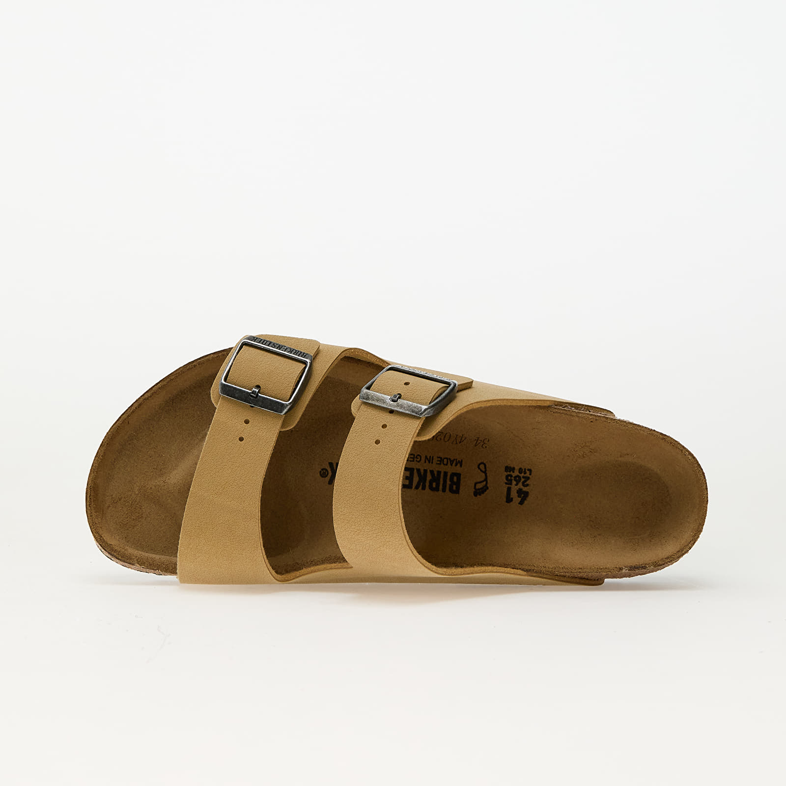 Miesten kengät Birkenstock Arizona Birko-Flor Birkibuc Birkibuc Latte Cream