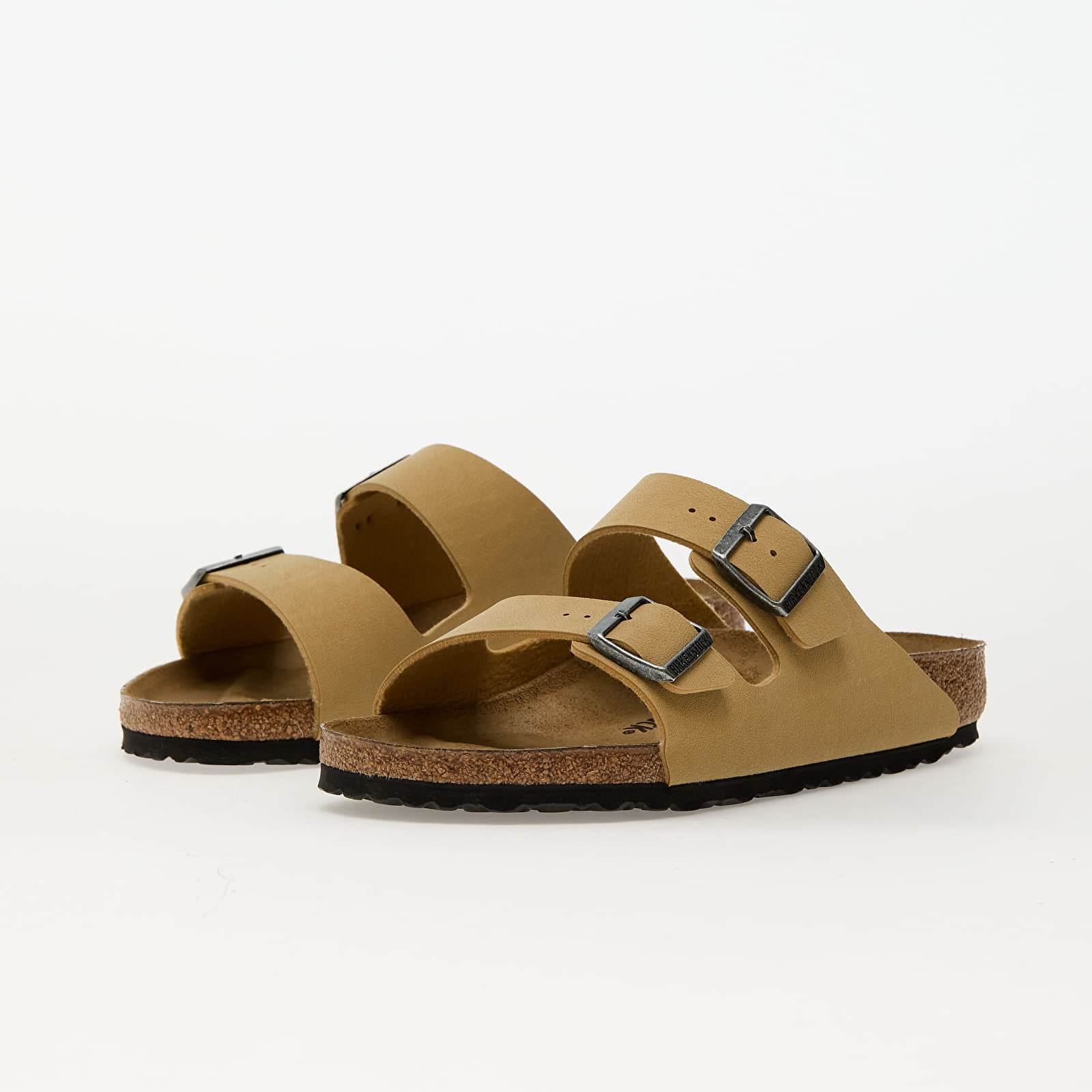 Miesten kengät Birkenstock Arizona Birko-Flor Birkibuc Birkibuc Latte Cream