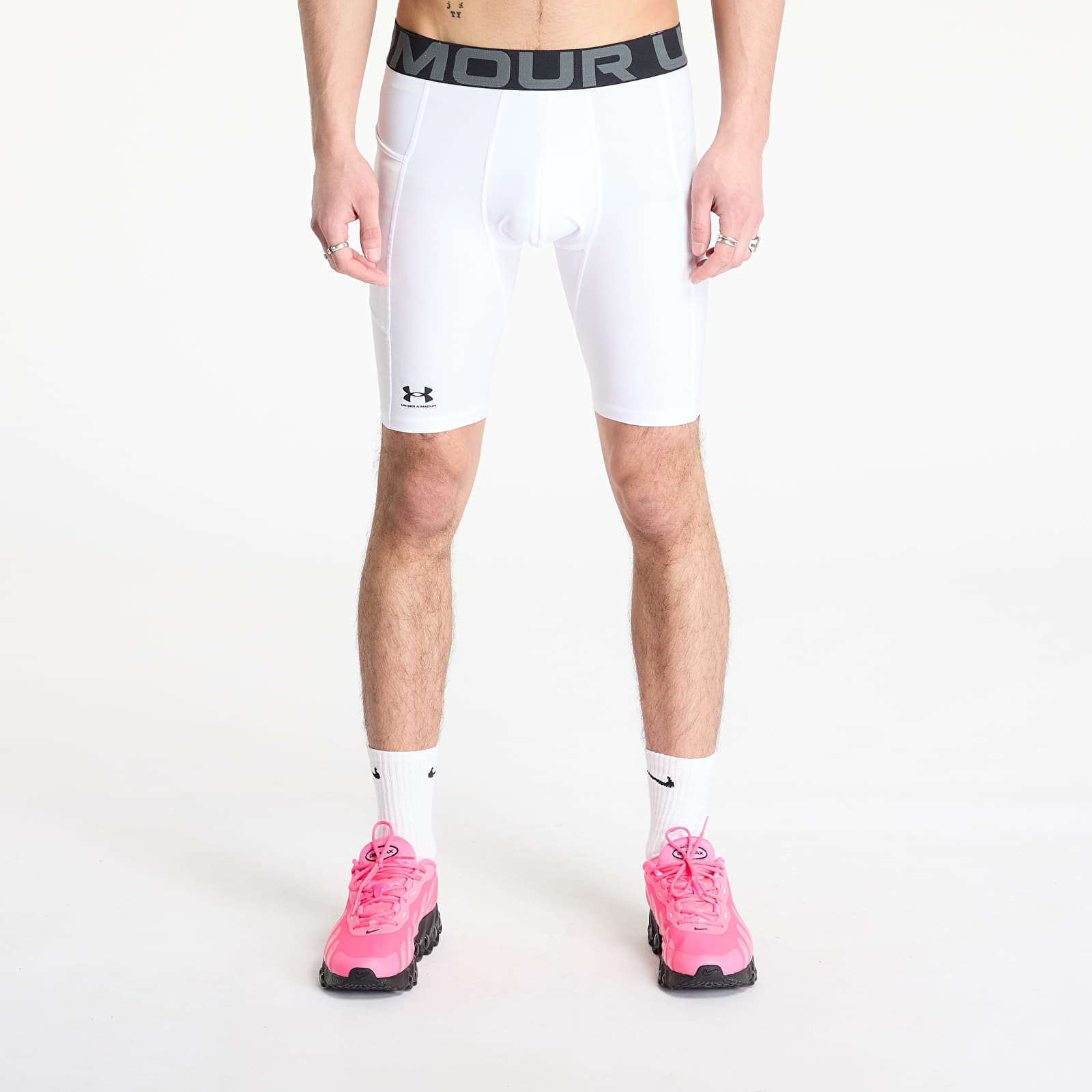 Šortky Under Armour Hg Armour Long Shorts White/ Black