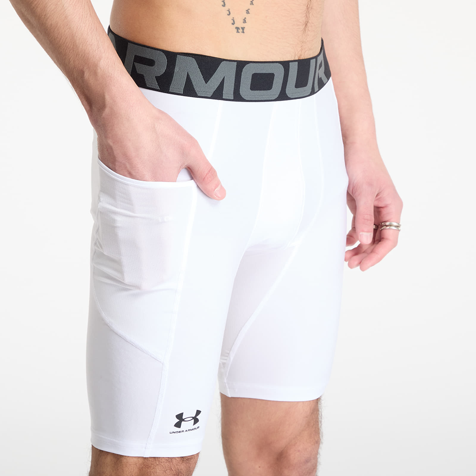 Šortky Under Armour Hg Armour Long Shorts White/ Black