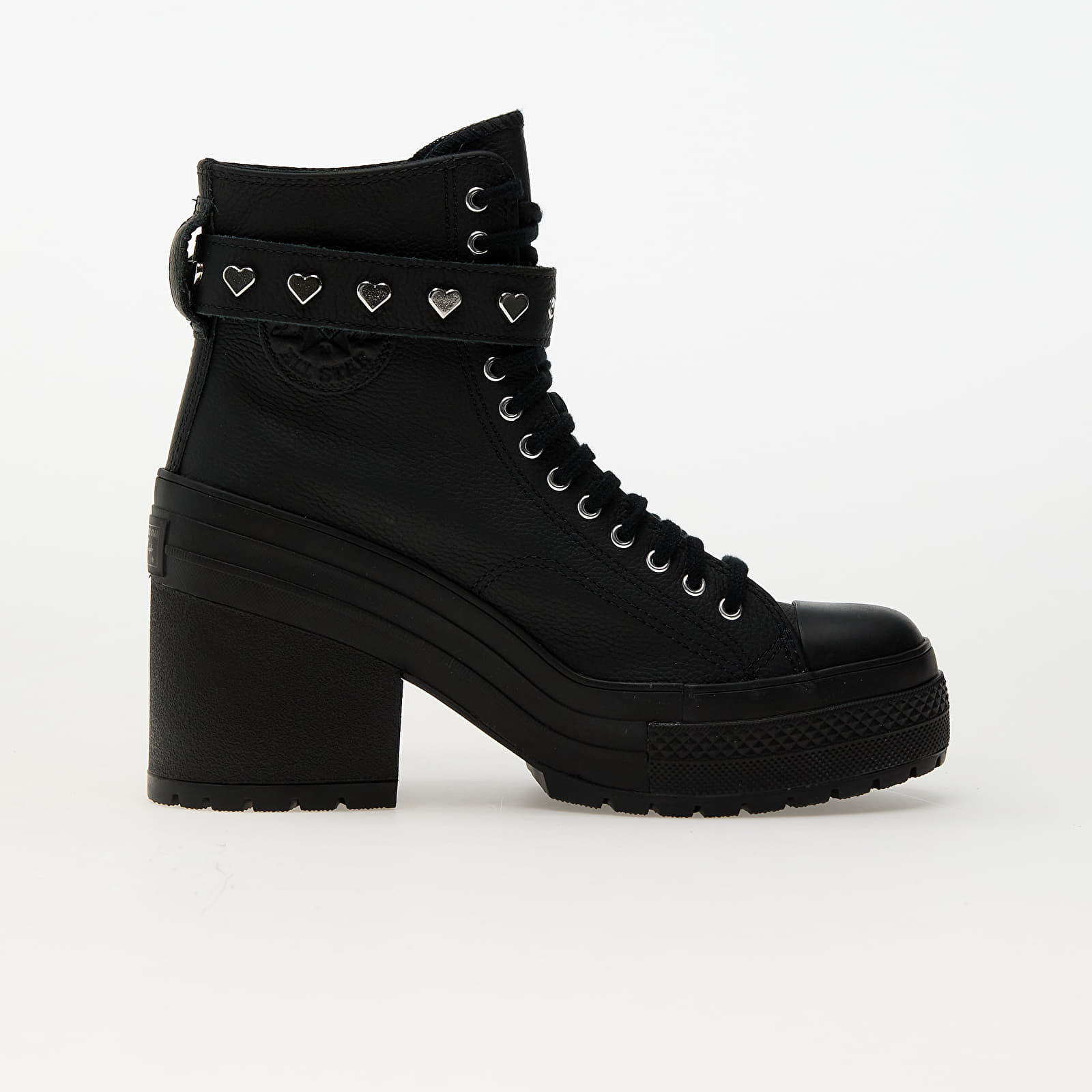 Dámské tenisky a boty Converse Chuck 70 De Luxe Heel Hi Black/ Black