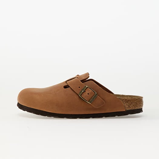 Birkenstock Boston Natural Leather Oiled Cognac