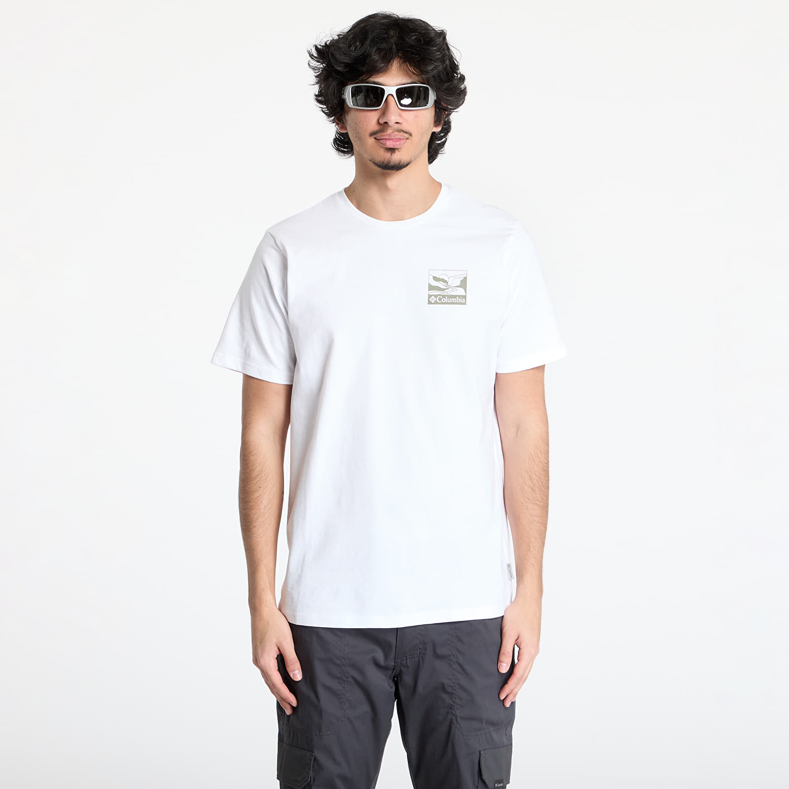 Trička Columbia Explorers Canyon™ Back SS Tee White/ Trailscape