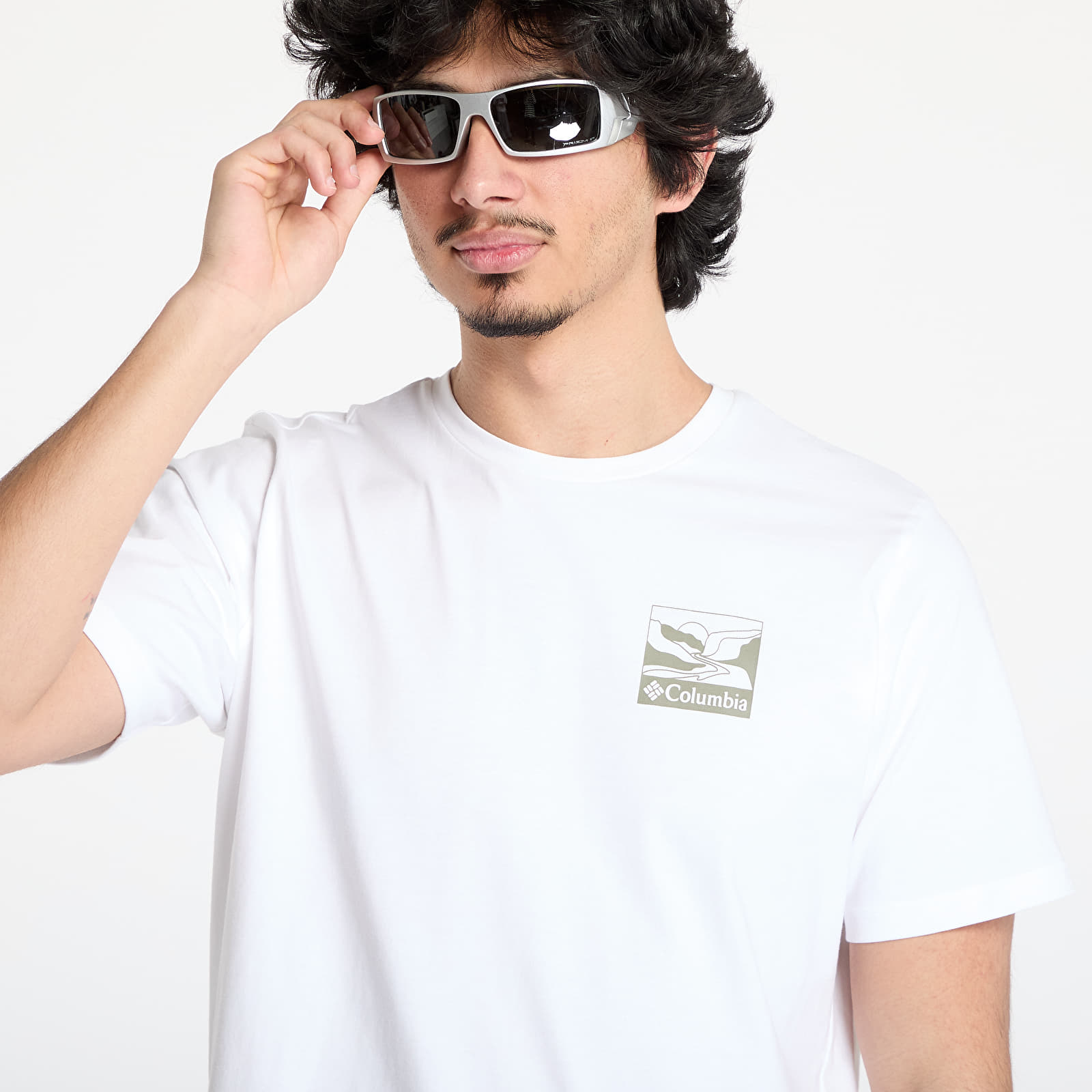 Trička Columbia Explorers Canyon™ Back SS Tee White/ Trailscape