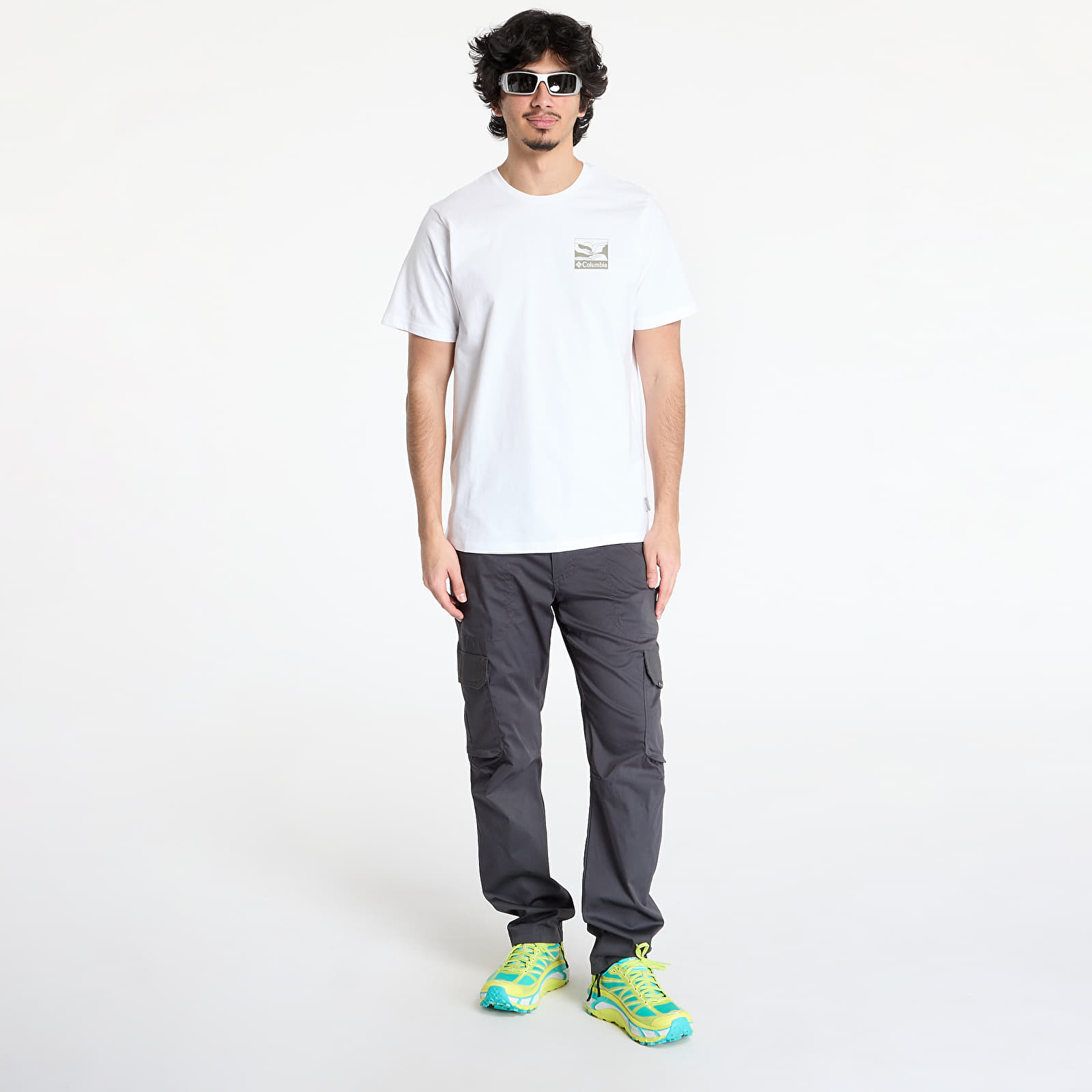 Trička Columbia Explorers Canyon™ Back SS Tee White/ Trailscape