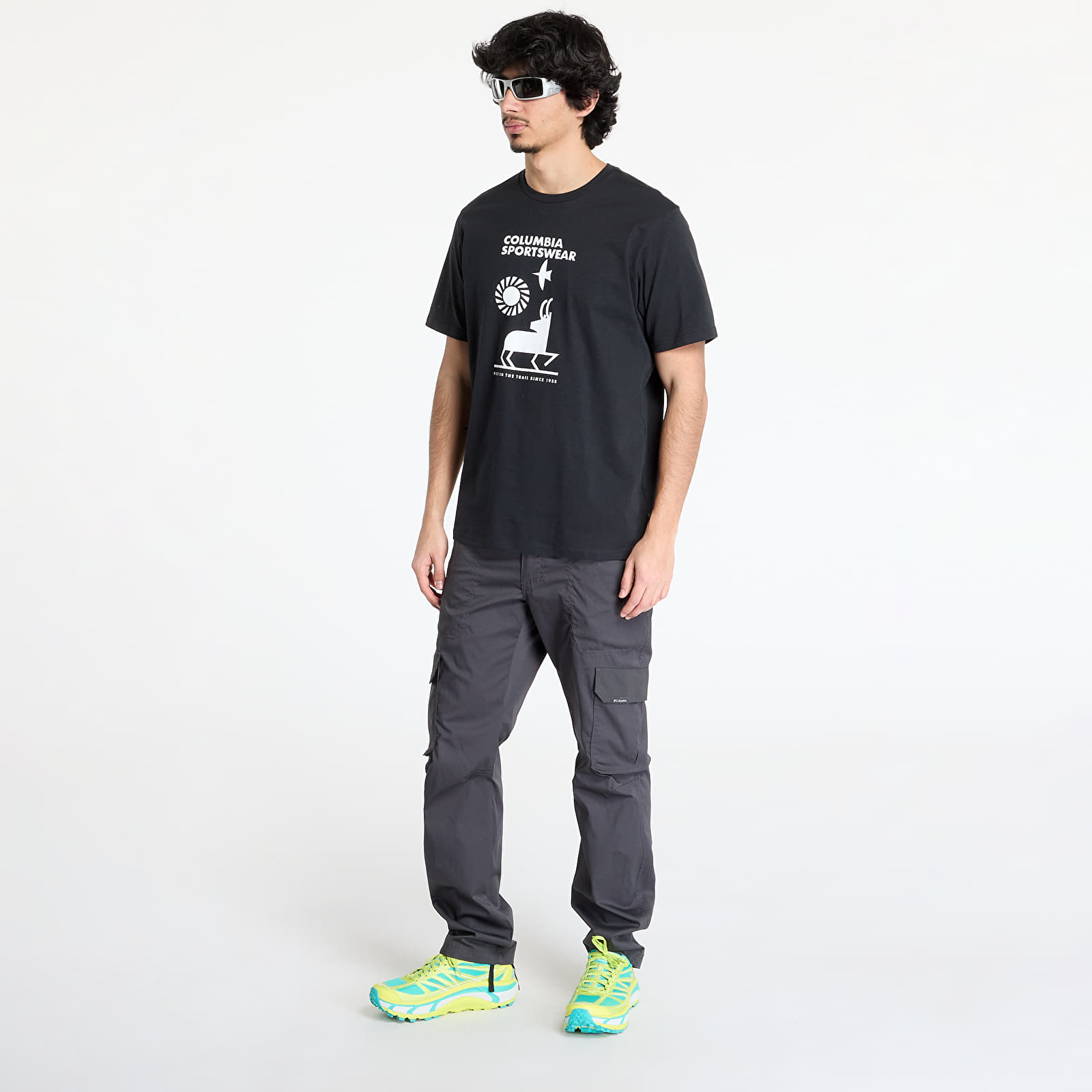 Camisetas Columbia Explorers Canyon™ SS Tee Black/ Naturally Outdoor