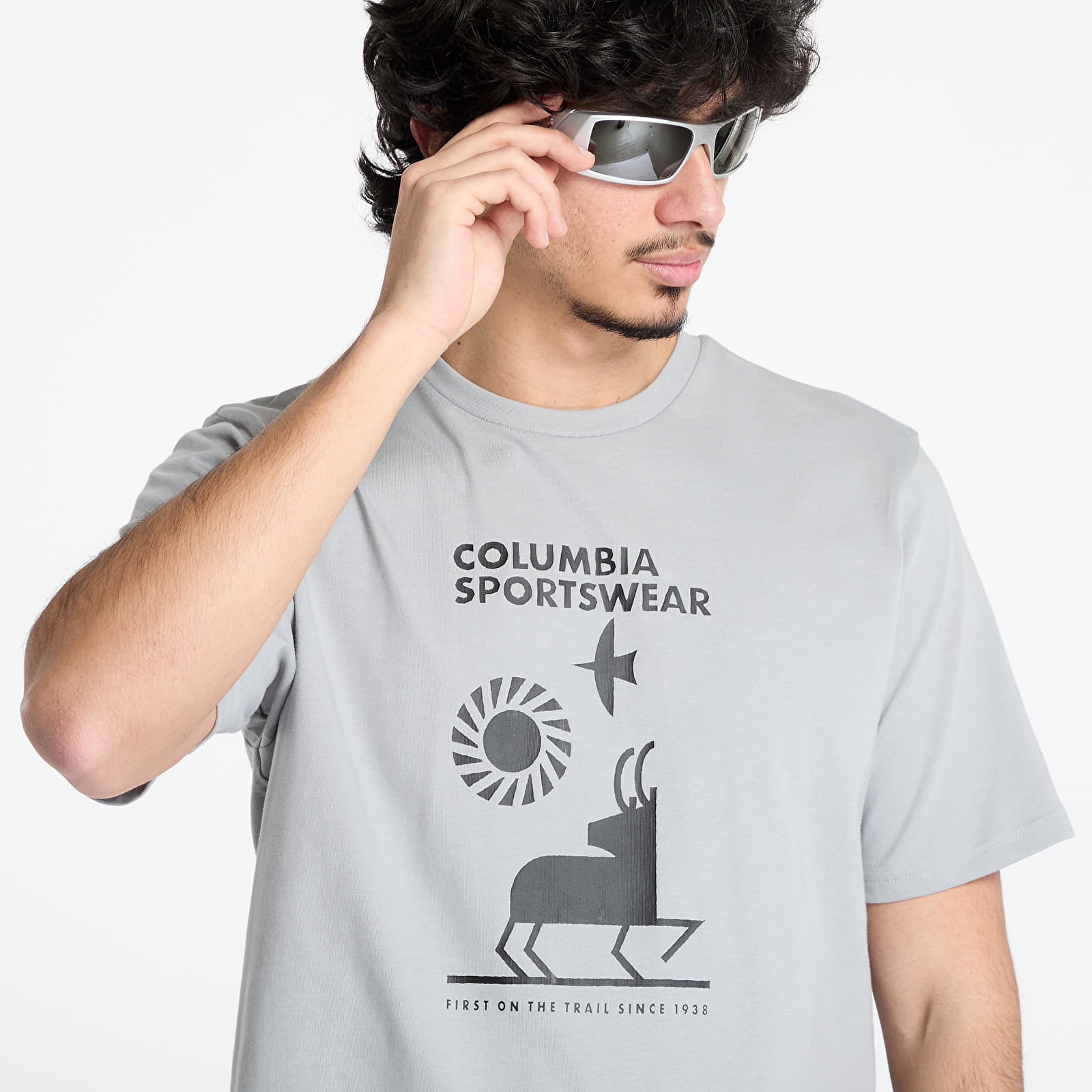 Tričká Columbia Explorers Canyon™ SS Tee Columbia Grey/ Naturally Outdoor
