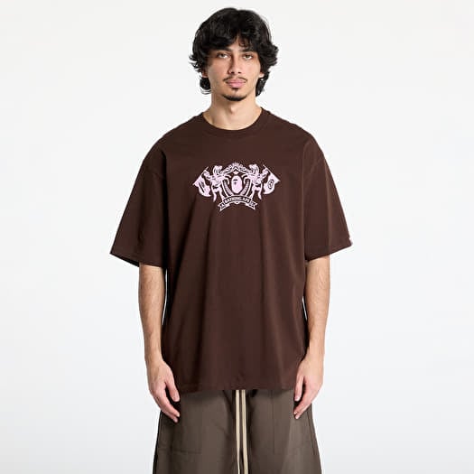 A BATHING APE College Logo Relaxed Fit Tee UNISEX Brown