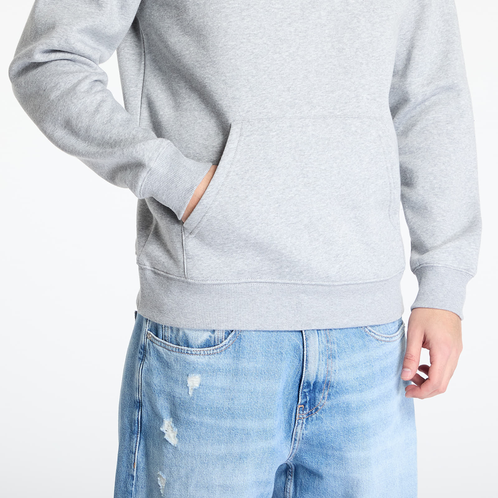 Mikiny Tommy Jeans Regular S Flag Hoodie Gray