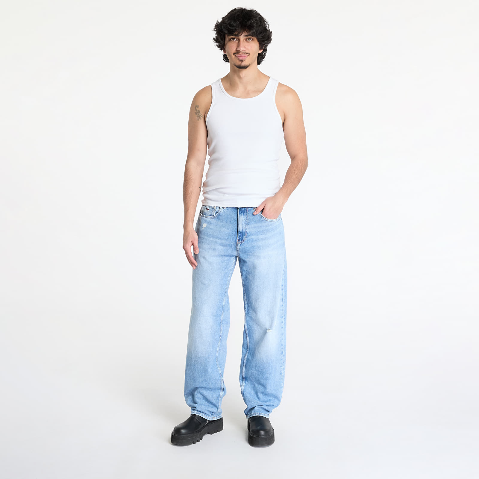 Miesten farkut Tommy Jeans Jaimie Relaxed Straight Jeans Denim
