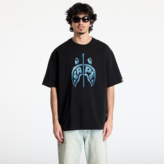 Tričko A BATHING APE Shark Relaxed Fit Tee UNISEX Black