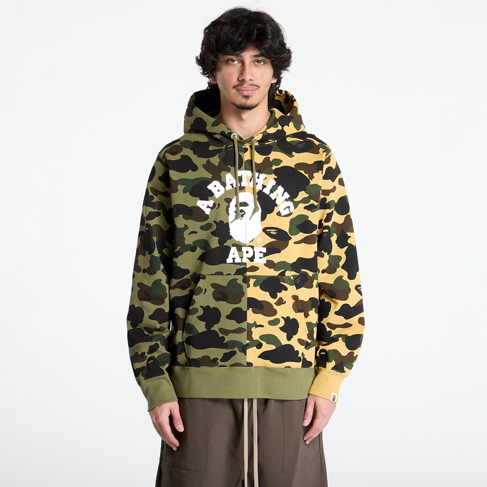 Mikiny A BATHING APE 1St Camo Separate Pullover Hoodie UNISEX Multi