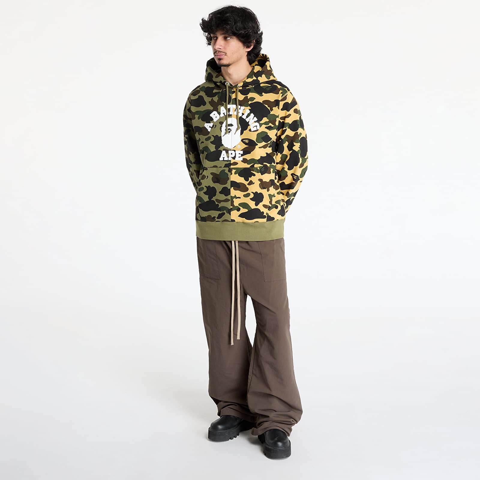 Mikiny A BATHING APE 1St Camo Separate Pullover Hoodie UNISEX Multi